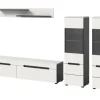Inn.Furn Wohnwand in Weiß und Grau 272 cm Cooper