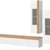 Inn.Furn Wohnwand 3-teilig in Weiß und Eiche 270 cm Siena* Wohnwände