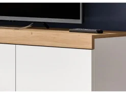 Inn.Furn Wohnwand 3-teilig in Weiß und Eiche 270 cm Siena* Wohnwände