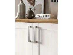 Inn.Furn Wohnwand 3-teilig in Weiß Lärche Landhaus 260 cm Mirano