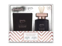 Ipuro Raumduft und Duftkerze Essentials 2er-Set Time To Party Rosa/Gold* Geschenkartikel