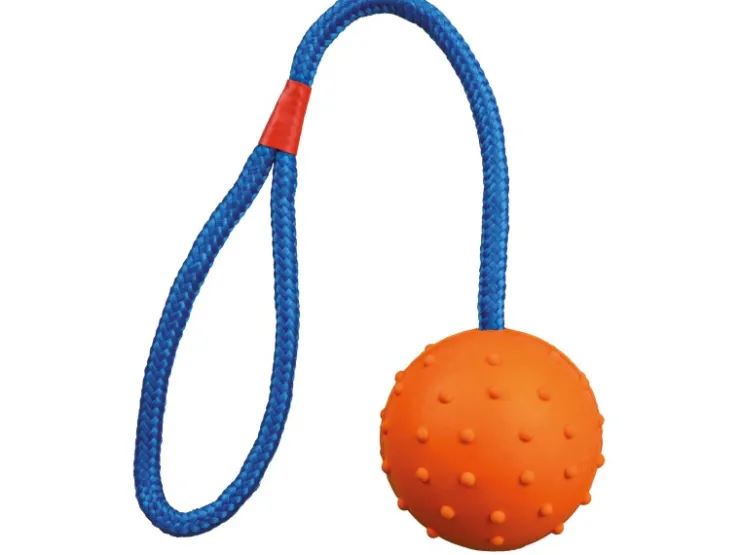 Jollypaw Ball am Seil Naturgummi ø 6 cm 30 cm