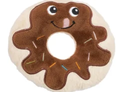 Jollypaw Donut Plüsch 15 cm Braun* Hundebedarf