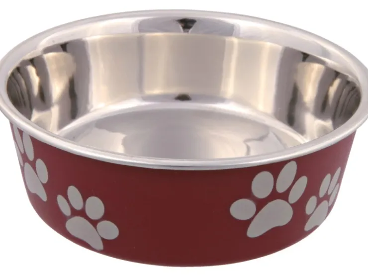 Jollypaw Edelstahlnapf mit Kunststoffmantel 0,3 l/ ø 12 cm