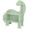 Joyz Kinderregal 3 Ebenen Dinosaurier aus Holz mit Offenen Regalen 110x31x110 cm