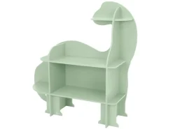 Joyz Kinderregal 3 Ebenen Dinosaurier aus Holz mit Offenen Regalen 110x31x110 cm