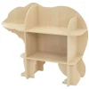 Joyz Kinderregal Bär 2 Ebenen Natur 110x 32x83 cm Holz Regal mit Offenen Regalen* Holzregale