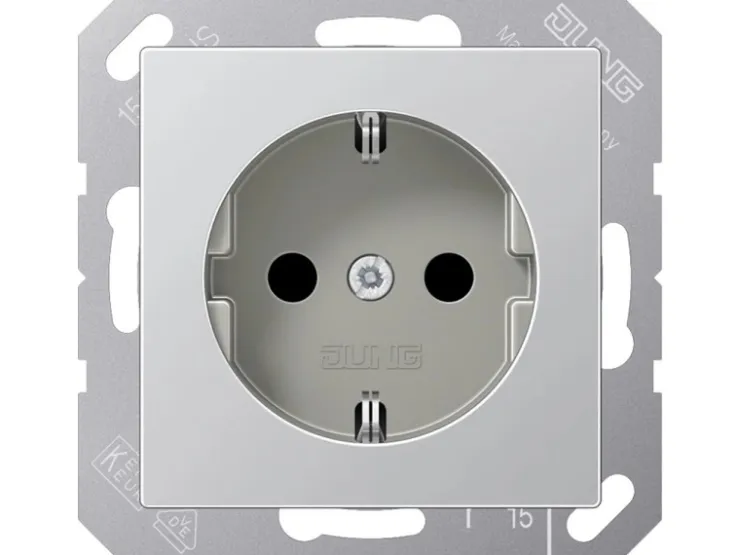 Jung Steckdoseneinsatz A500 Alu