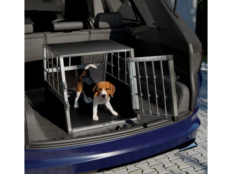 Juskys Alu Hundetransportbox M* Hundebedarf