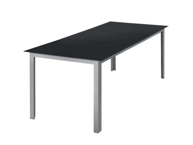 Juskys Aluminium Gartengarnitur Milano 9 Teilig mit Tisch und 8 Stühlen