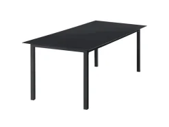Juskys Aluminium Gartengarnitur Milano 9 Teilig mit Tisch und 8 Stühlen