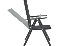 Juskys Aluminium Gartengarnitur Milano 5 Teilig mit Tisch und 4 Stühlen