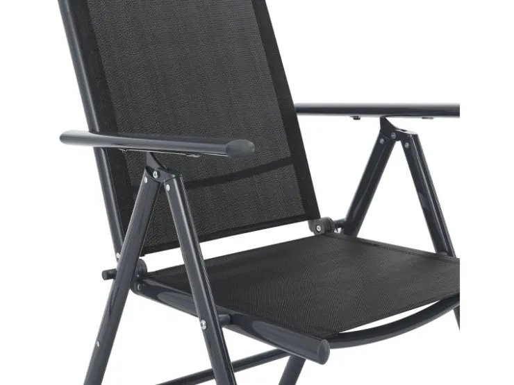 Juskys Aluminium Gartengarnitur Milano 5 Teilig mit Tisch und 4 Stühlen