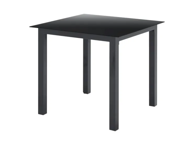 Juskys Aluminium Gartengarnitur Milano 5 Teilig mit Tisch und 4 Stühlen
