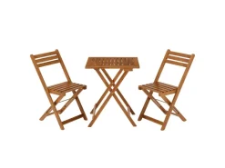 Juskys Balkonmöbel Set Bala mit Tisch und 2 Stühlen* Stühle