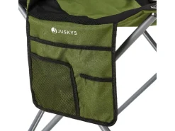 Juskys Campingstuhl Lido mit Flaschenhalterung und Tragetasche