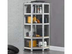 Juskys Eckregal Lagerregal Corner Basic 180 x 70 x 40 bis 70 cm* Eckregale|Kellerregale