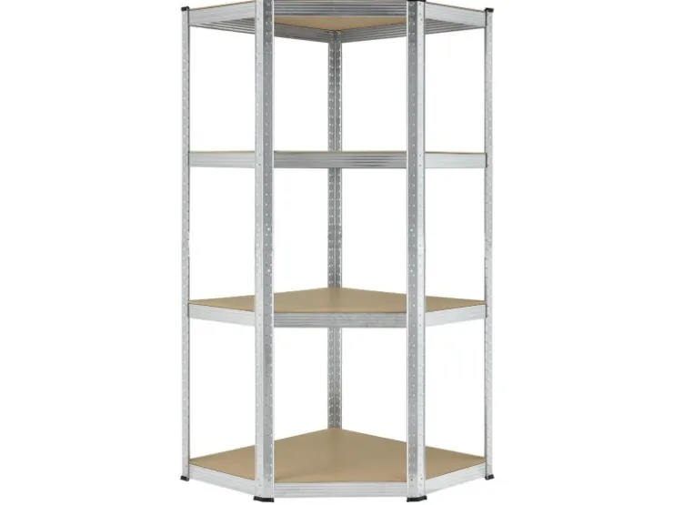 Juskys Eckregal Lagerregal Corner Easy 160 x 75 x 40 bis 75 cm