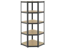 Juskys Eckregal Lagerregal Corner Basic 180 x 70 x 40 cm in
