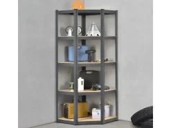 Juskys Eckregal Lagerregal Corner Basic 180 x 70 x 40 cm in