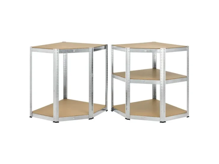Juskys 3er Regalsystem 1 Corner und 2 Basic Insgesamt 15 Böden mit 2625 kg Tragkraft* Kellerregale|Regalsysteme