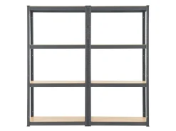 Juskys 2er Set Lagerregal Easy 160 x 80 x 40 cm* Metallregale|Kellerregale
