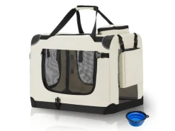 Juskys Faltbare Hundetransportbox Lassie M* Hundebedarf