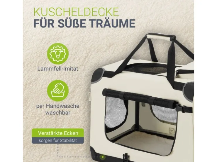 Juskys Faltbare Hundetransportbox Lassie XL