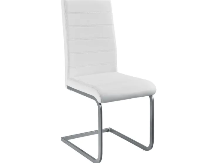 Juskys Freischwinger Stuhl Vegas 2er Set aus Kunstleder