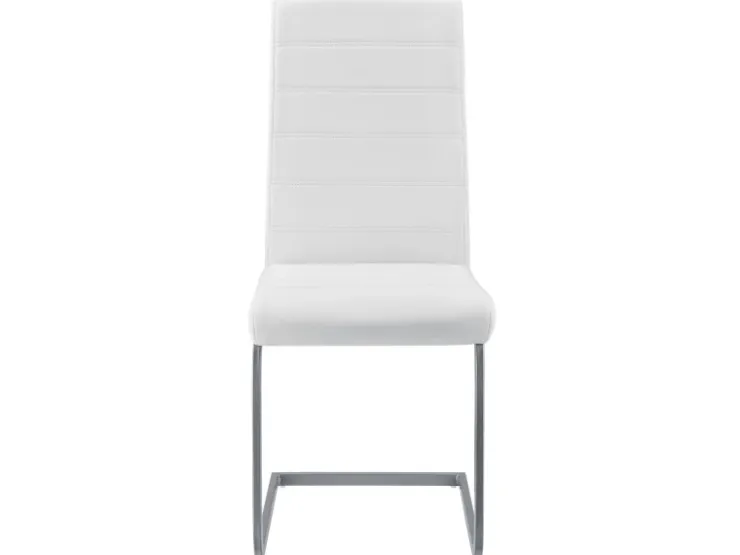 Juskys Freischwinger Stuhl Vegas 2er Set aus Kunstleder