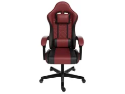 Juskys Gamingstuhl HyperSeat Bordeaux/Schwarz* Kissen