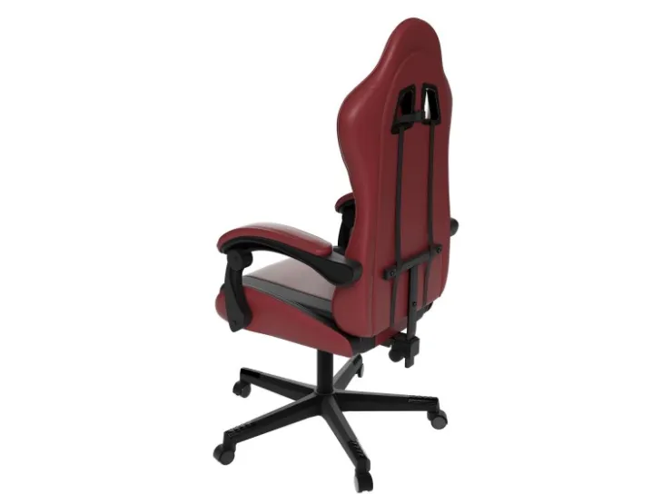 Juskys Gamingstuhl HyperSeat Bordeaux/Schwarz* Kissen