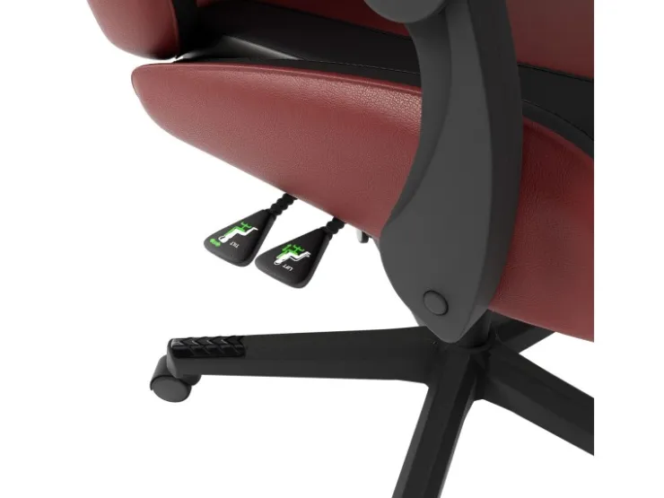 Juskys Gamingstuhl HyperSeat Bordeaux/Schwarz* Kissen