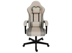 Juskys Gamingstuhl HyperSeat Beige/Hellgrau