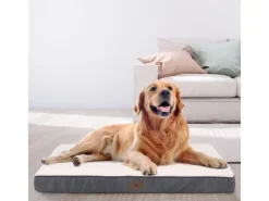 Juskys Hundebett Milow Orthopädisch Wendbar 92x69 cm* Kissen|Hundebedarf