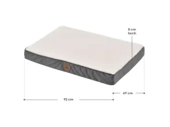 Juskys Hundebett Milow Orthopädisch Wendbar 92x69 cm* Kissen|Hundebedarf