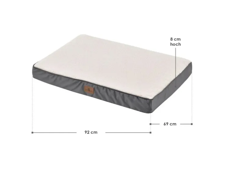 Juskys Hundebett Milow Orthopädisch Wendbar 92x69 cm* Kissen|Hundebedarf