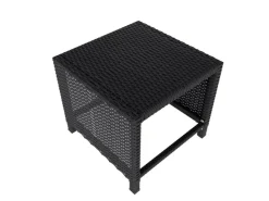 Juskys 2in1 Polyrattan Relax Gartenmöbel Set Jamaika Schwarz Grau* Sofas