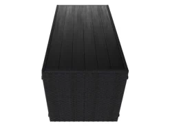 Juskys 2in1 Polyrattan Relax Gartenmöbel Set Jamaika Schwarz Grau* Sofas