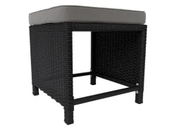 Juskys 2in1 Polyrattan Relax Gartenmöbel Set Jamaika Schwarz Grau* Sofas