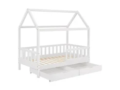 Juskys Kinderbett Marli 80 x 160 cm mit Bettkasten* Betten