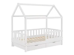 Juskys Kinderbett Marli 80 x 160 cm mit Bettkasten* Betten