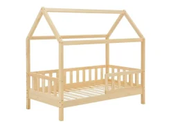 Juskys Kinderbett Marli 80 x 160 cm mit Bettkasten und Matratze