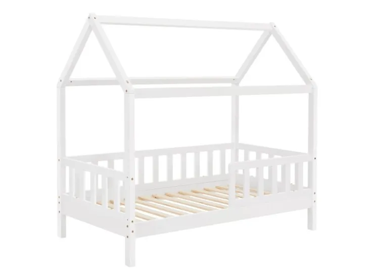 Juskys Kinderbett Marli 80 x 160 cm mit Bettkasten und Matratze