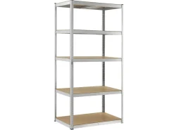 Juskys Lagerregal Basic 200 x 100 x 60 cm Verzinkt
