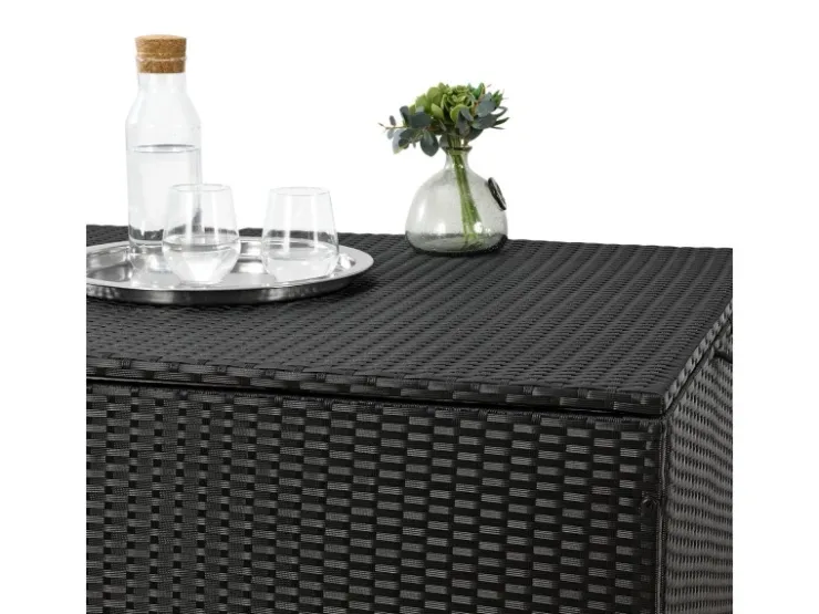 Juskys Polyrattan Gartenmöbel Auflagenbox Ikaria mit Innenplane in