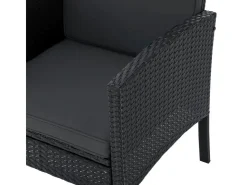 Juskys Polyrattan Gartenmöbel Sitzgruppe Turin* Hocker