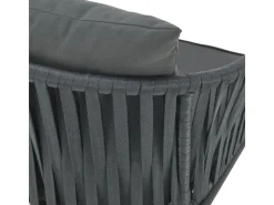 Juskys Rope Stühle 2er Set mit Sitz und Rückenkissen