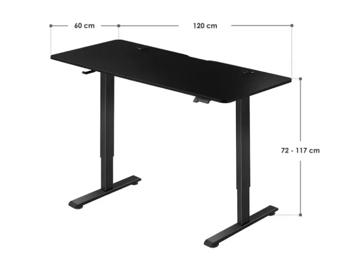 Juskys Schreibtisch Office Stand 120 x 60 cm* Tische
