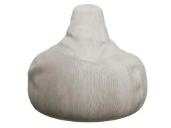 Juskys Sitzsack Chillex mit Hocker L in Stoff Cord